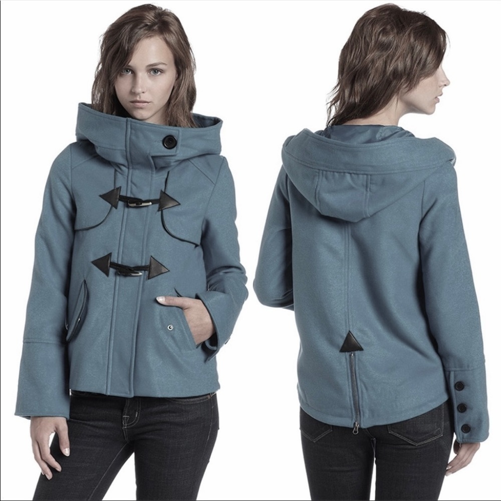 JACK BY BB DAKOTA Jazlynn Toggle GRAY Jacket S